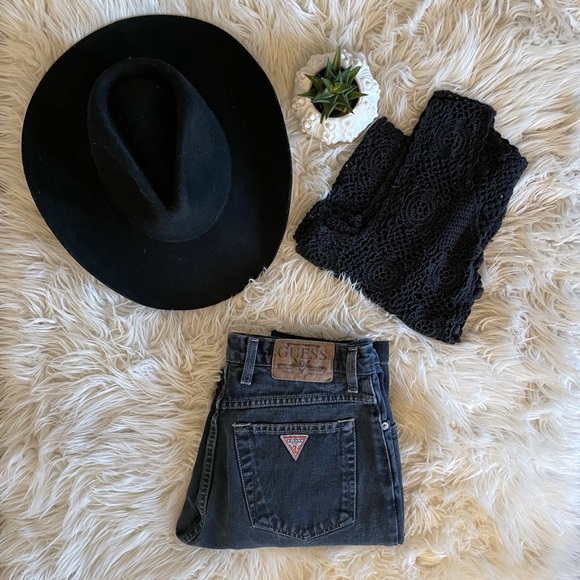 Vintage GUESS faded black/charcoal denim jeans, made in Canada π¨π¦ , size 32 - Picture 14 of 16
